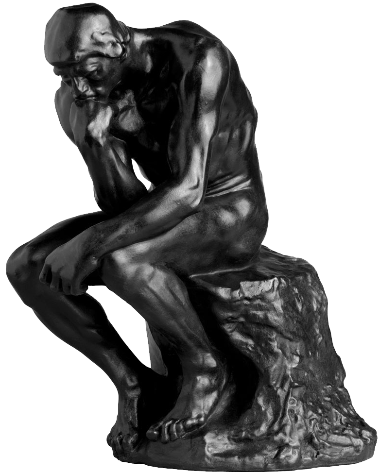 Replica of Rodin's Thinker
