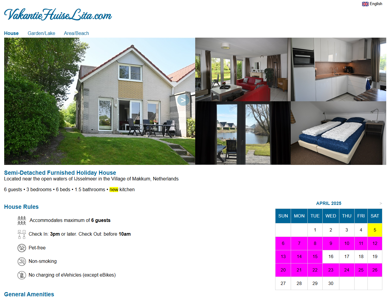 VakantieHuiseLita.com